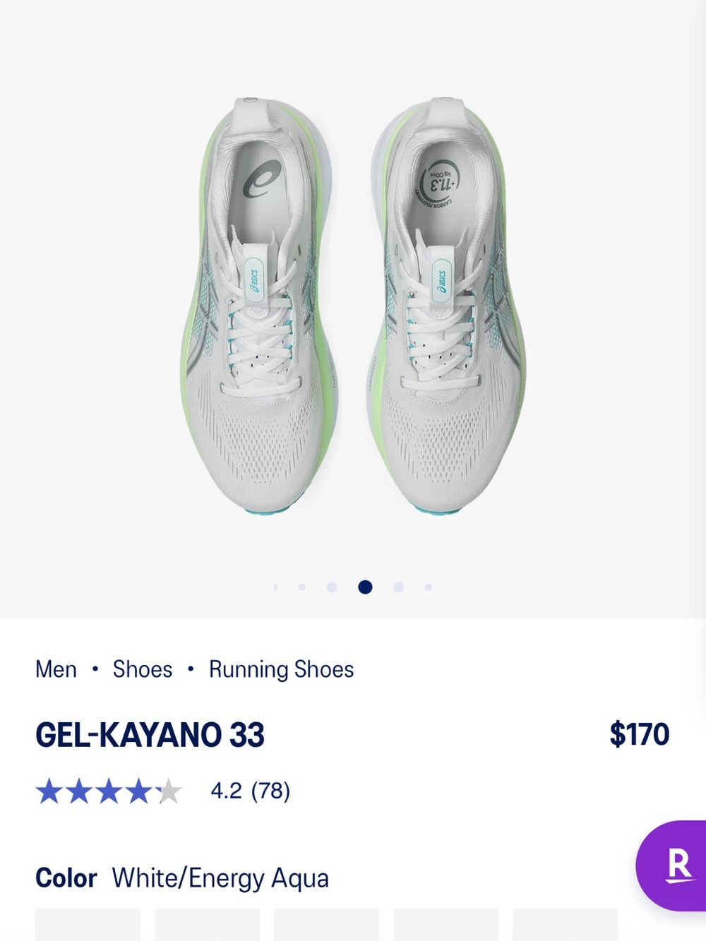 ASICS Gel-Kayano 33 - white/energy aqua Brand new - Picture 3 of 13